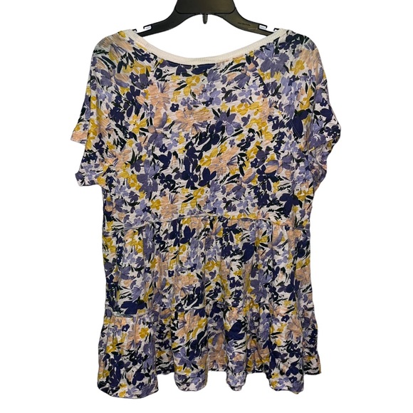 NEW Torrid Tiered Babydoll Top Summer Floral size 10 m/l and size l 12 available - Picture 4 of 6